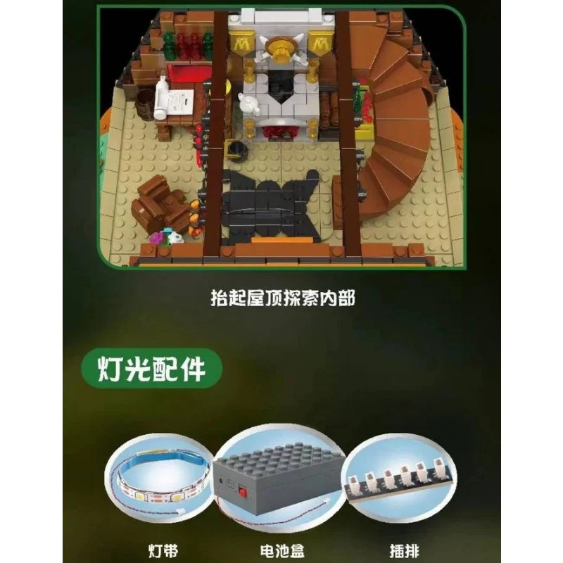 3398pcs MouldKing 16053 Cabin In The Woods - Image 6