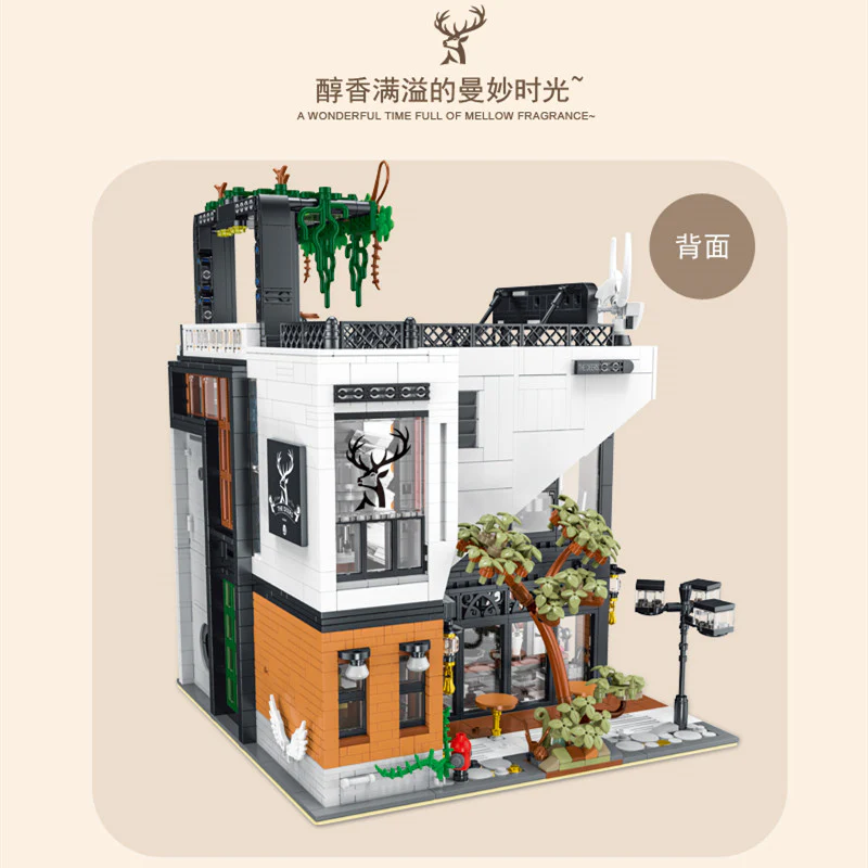 3423PCS XMORK10208 XMORKMODEL The Alley Modular with lights kit - Image 3
