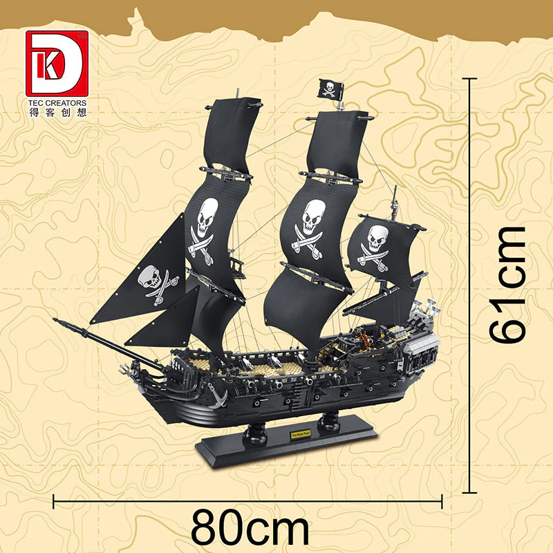 3423pcs Takke DK6001 Movie Black Pearl Pirate Ship - Image 2