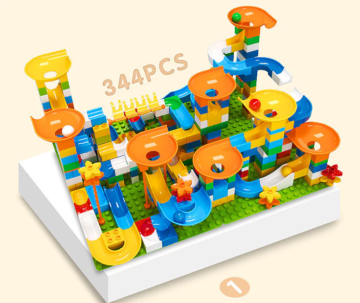 344PCS Variety Slide Track (big blocks) - Image 2