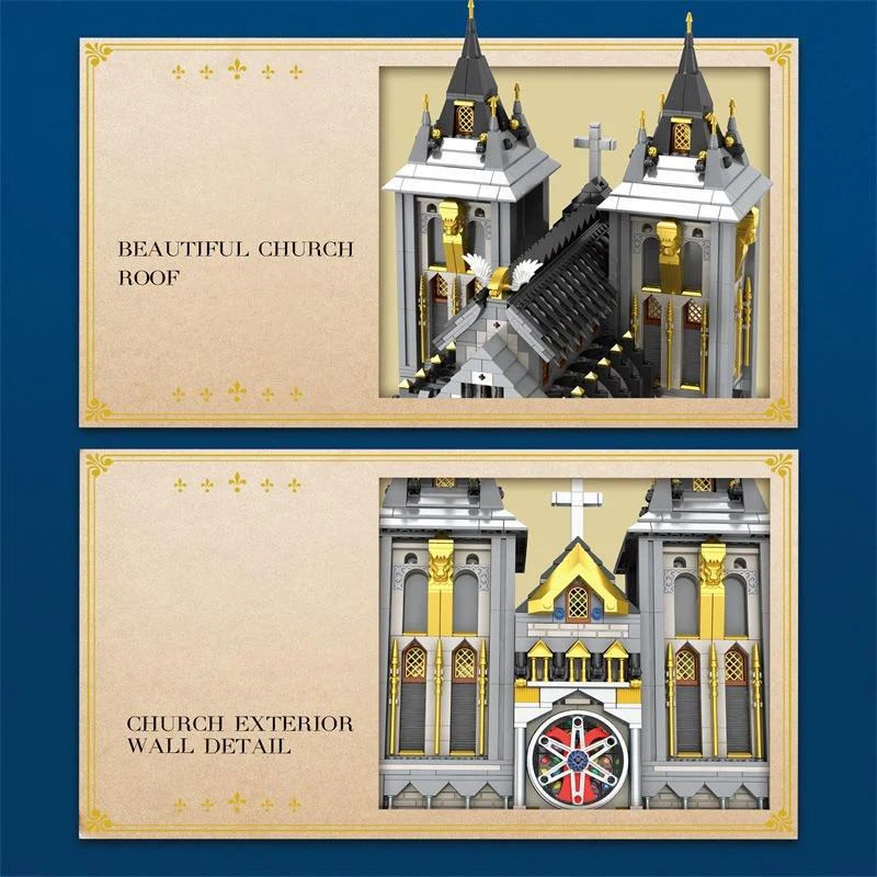 3468 PCS Reobrix 66027 European Century：Churches - Image 5