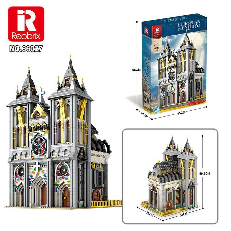 3468 PCS Reobrix 66027 European Century：Churches - Image 6