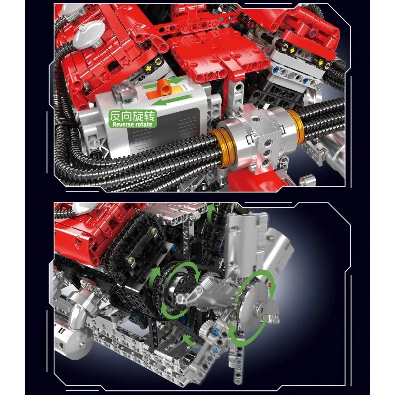 3472pcs MouldKing 10169 V12 Engine Dynamic Edition - Image 3