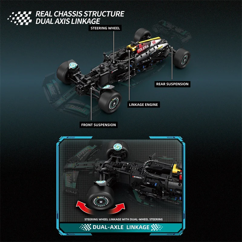 3473pcs Reobrix 11040 Formula Race Car 1:8 - Image 3