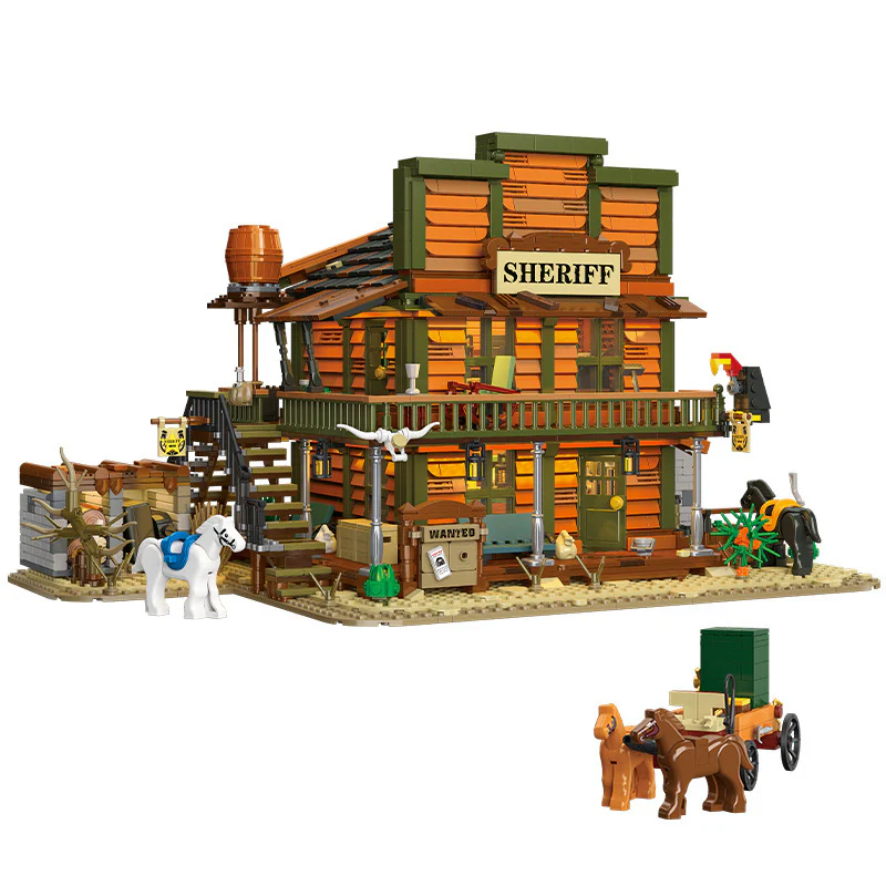 3527PCS JIESTAR Sheriff’s Office Building [With Lighting Kit] - Image 2