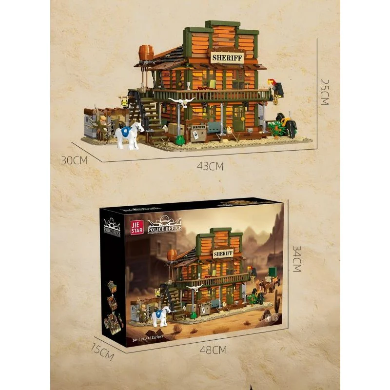 3527PCS JIESTAR Sheriff’s Office Building [With Lighting Kit] - Image 6