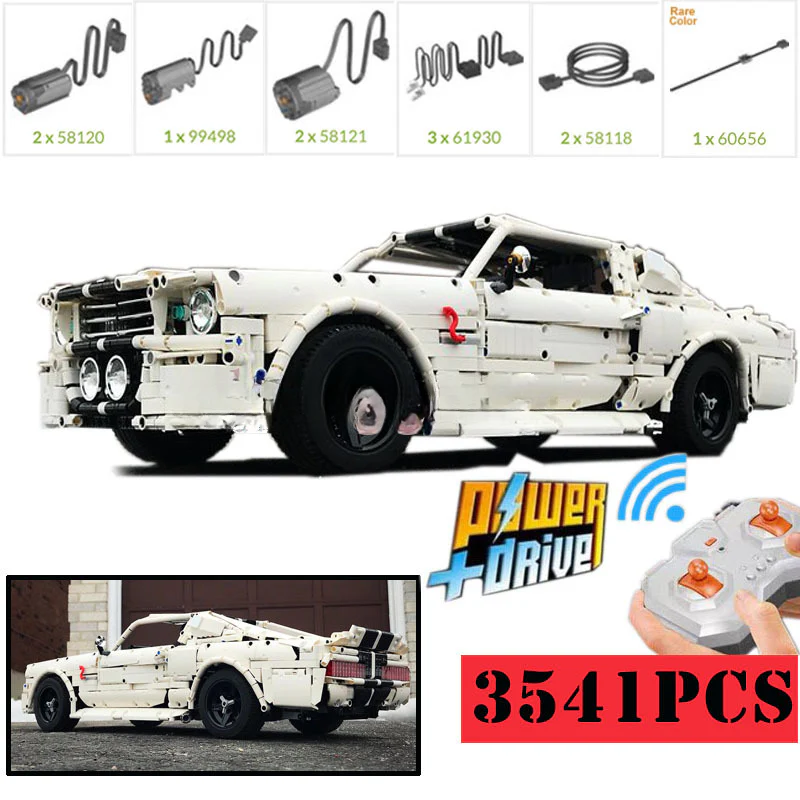 3541PCS MOC-14616 1967 Eleanor Mustang Super Racing Auto - Image 2