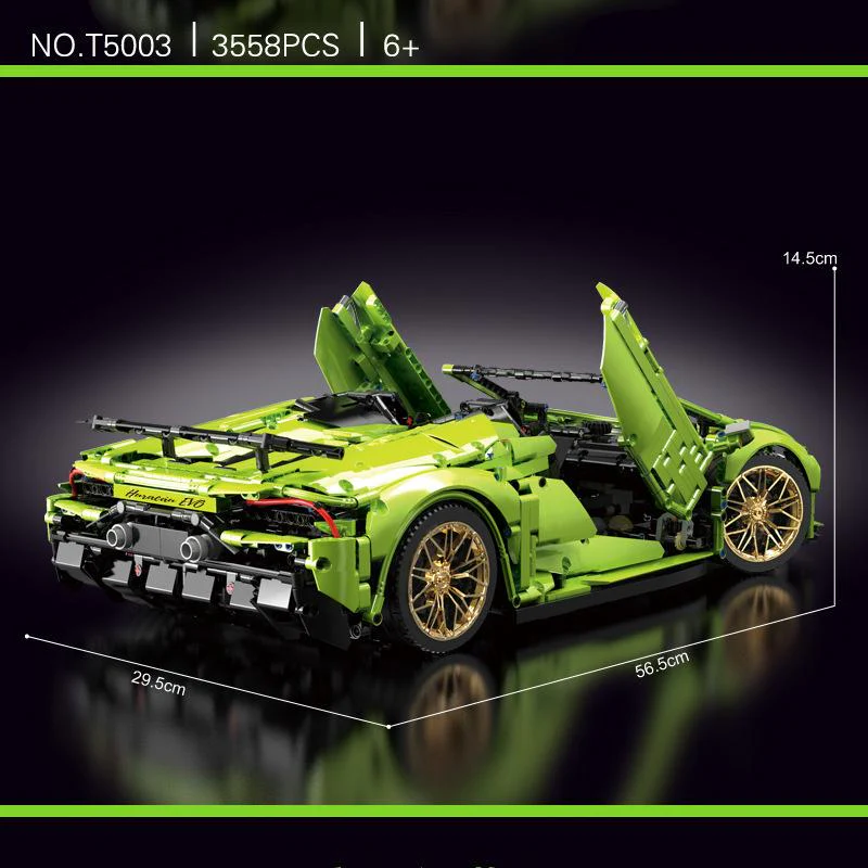 3558PCS T5003 Lamborghini Huracan Evo Spyder - Image 3