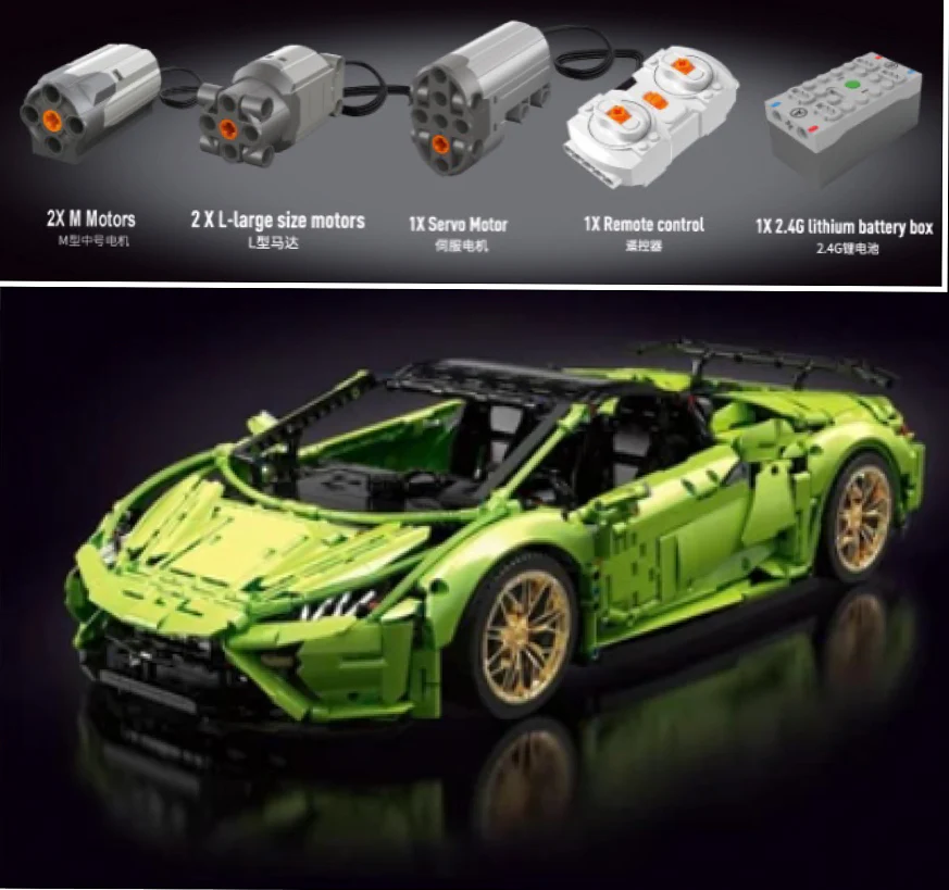 3558PCS T5003 Lamborghini Huracan Evo Spyder - Image 7