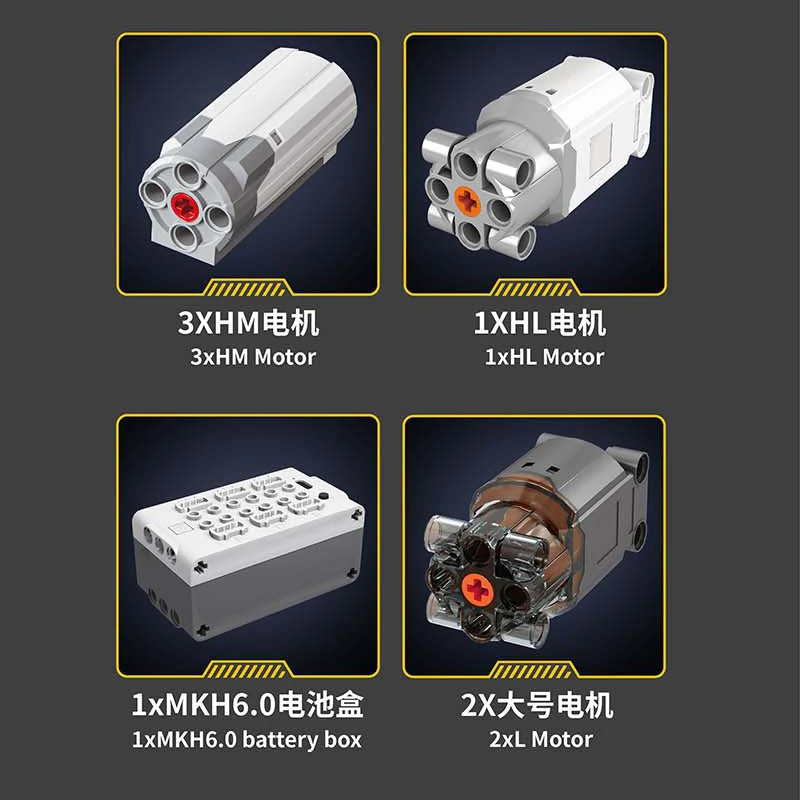 3568 pcs Mouldking 17049 PR766 Bulldozer - Image 3