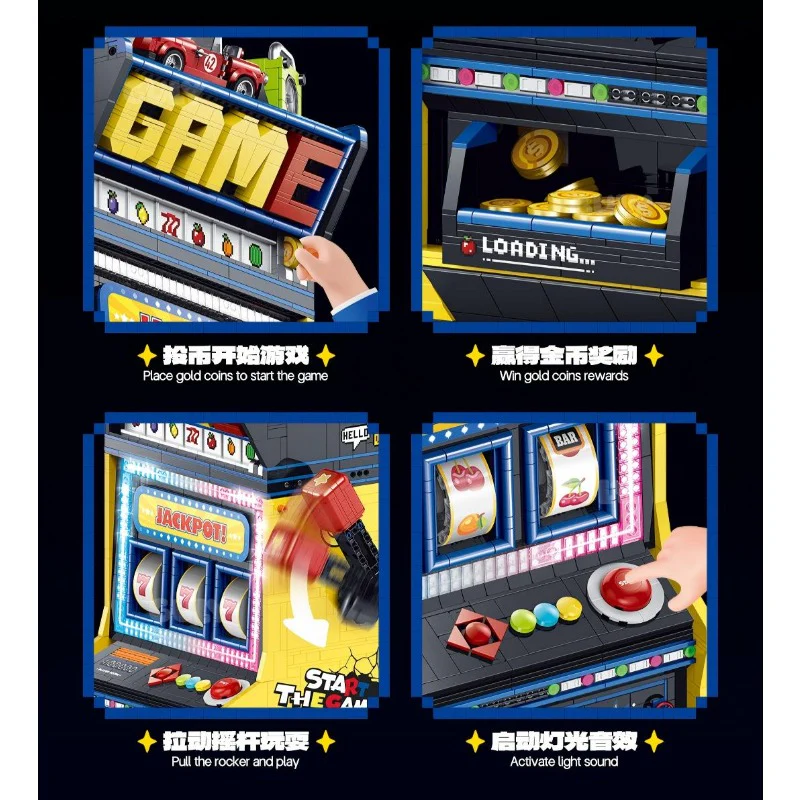 3571pcs GULY 60542 Fruit Arcade with motor set - Image 4