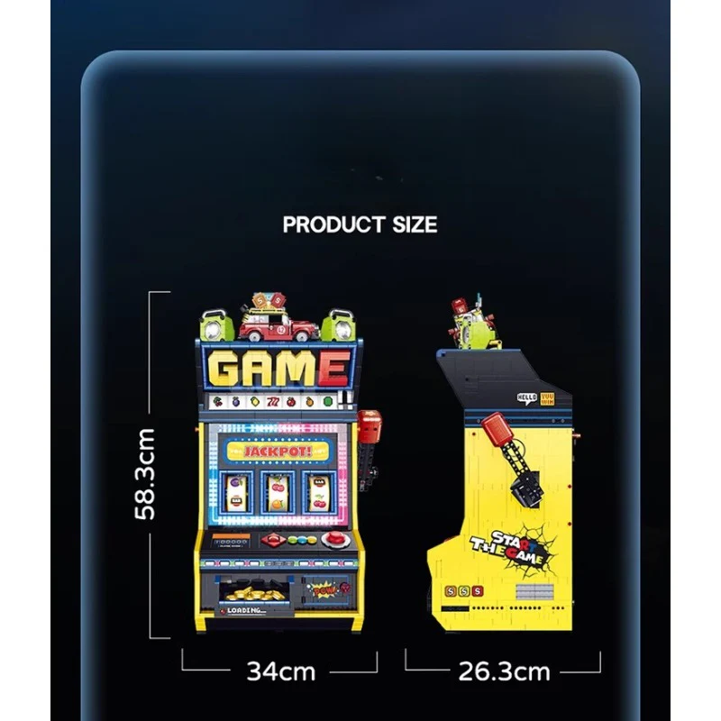 3571pcs GULY 60542 Fruit Arcade with motor set - Image 5