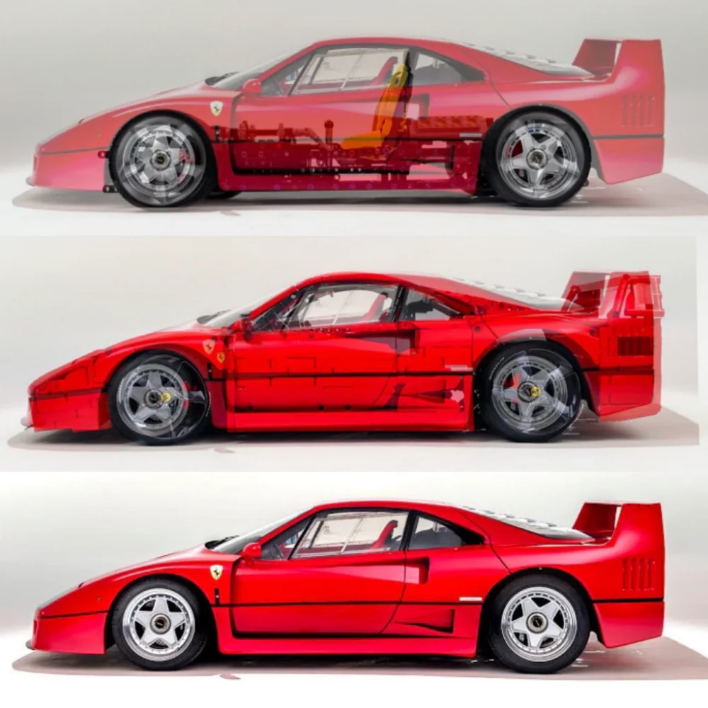 3616PCS MOC-140629 Ferrari F40(Excluding Chrome Parts and Stickers) - Image 10