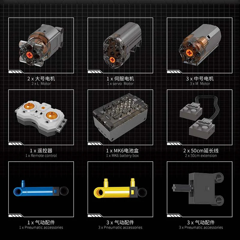 3621 pcs MouldKing 13184 Wrangler Dynamic version - Image 5