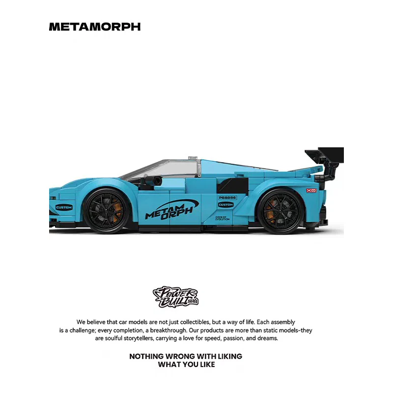 362PCS PB8856  Evolution F80 Sports Car with box - Image 3