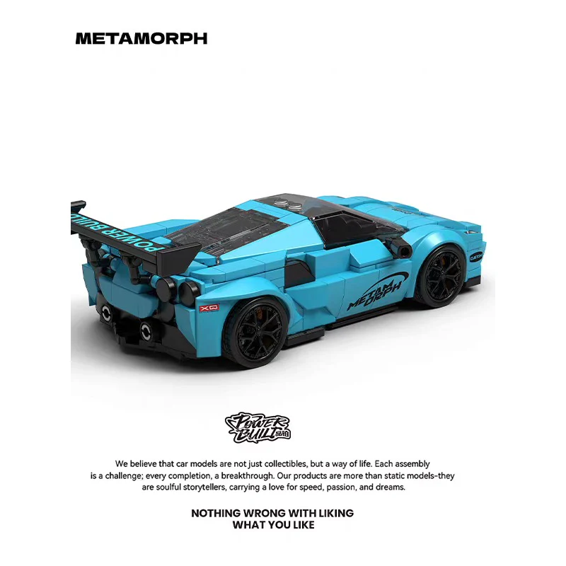 362PCS PB8856  Evolution F80 Sports Car with box - Image 4