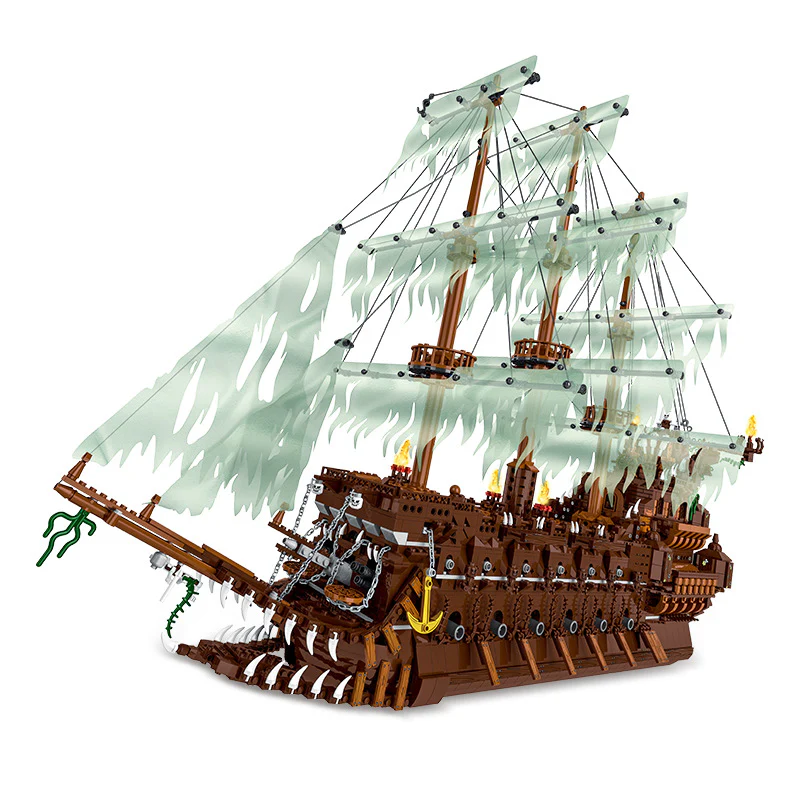 3652PCS  XMORK 031013 Flying Dutchman Caribbean Pirates Ship - Image 3