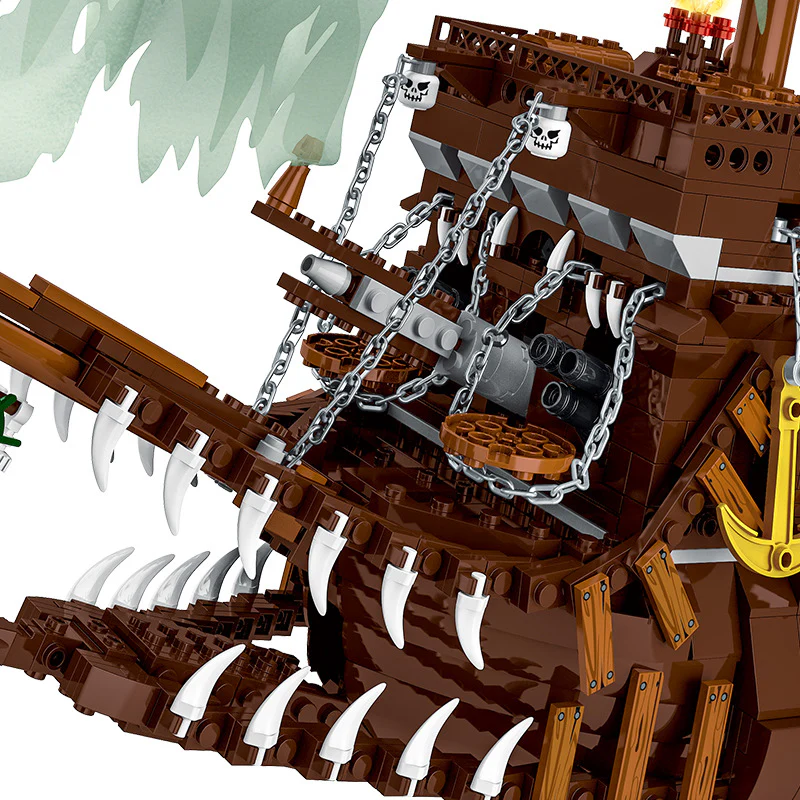 3652PCS  XMORK 031013 Flying Dutchman Caribbean Pirates Ship - Image 4