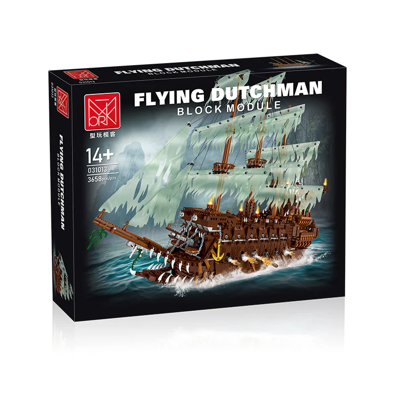 3652PCS  XMORK 031013 Flying Dutchman Caribbean Pirates Ship - Image 5