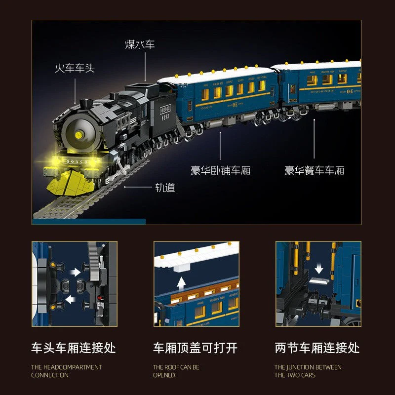3691 pcs JIESTAR JJ9155 Steam Dongfeng train - Image 4