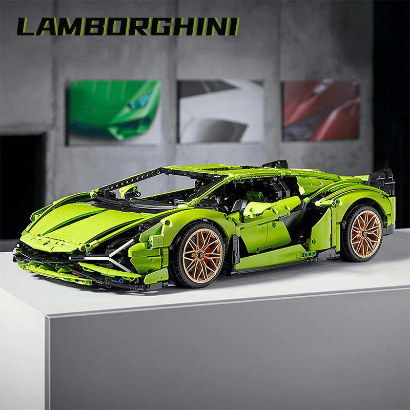 3696pcs Lamborghinin Sian FKP 37 Compatible 42115 - Image 10