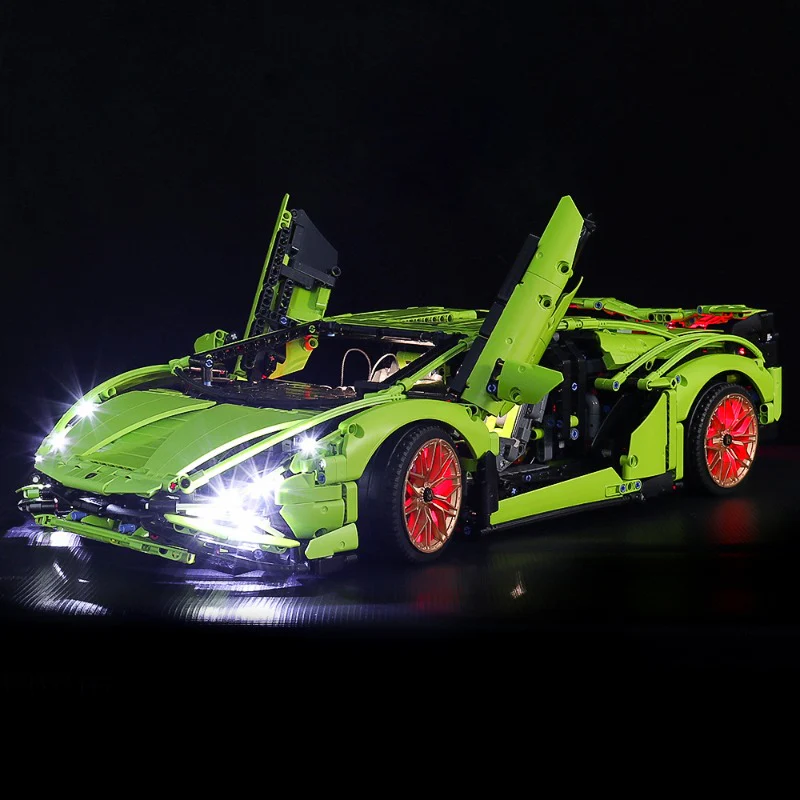 3696pcs Lamborghinin Sian FKP 37 Compatible 42115 - Image 2