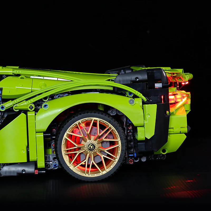 3696pcs Lamborghinin Sian FKP 37 Compatible 42115 - Image 4