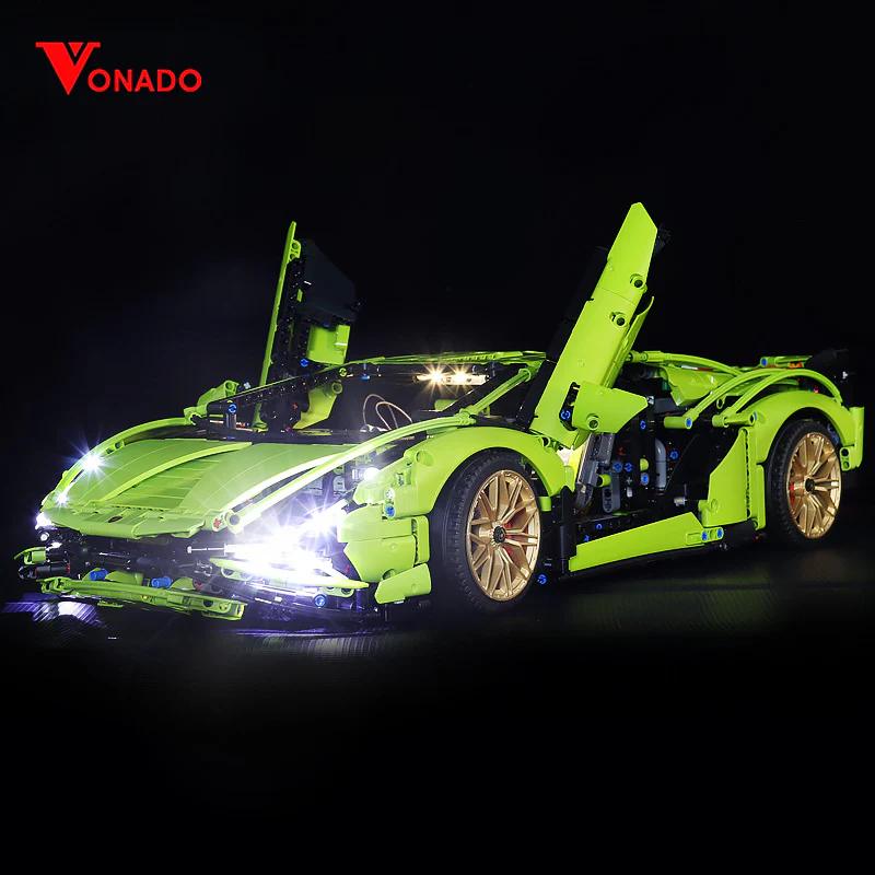3696pcs Lamborghinin Sian FKP 37 Compatible 42115 - Image 5