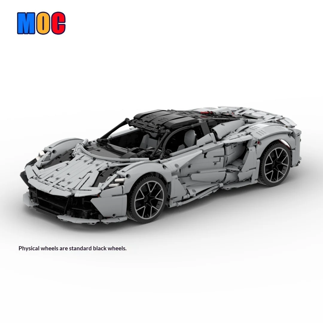 3715pcs MOC-204960 Supercar Lotus Evija (1:8 RC) - Image 4
