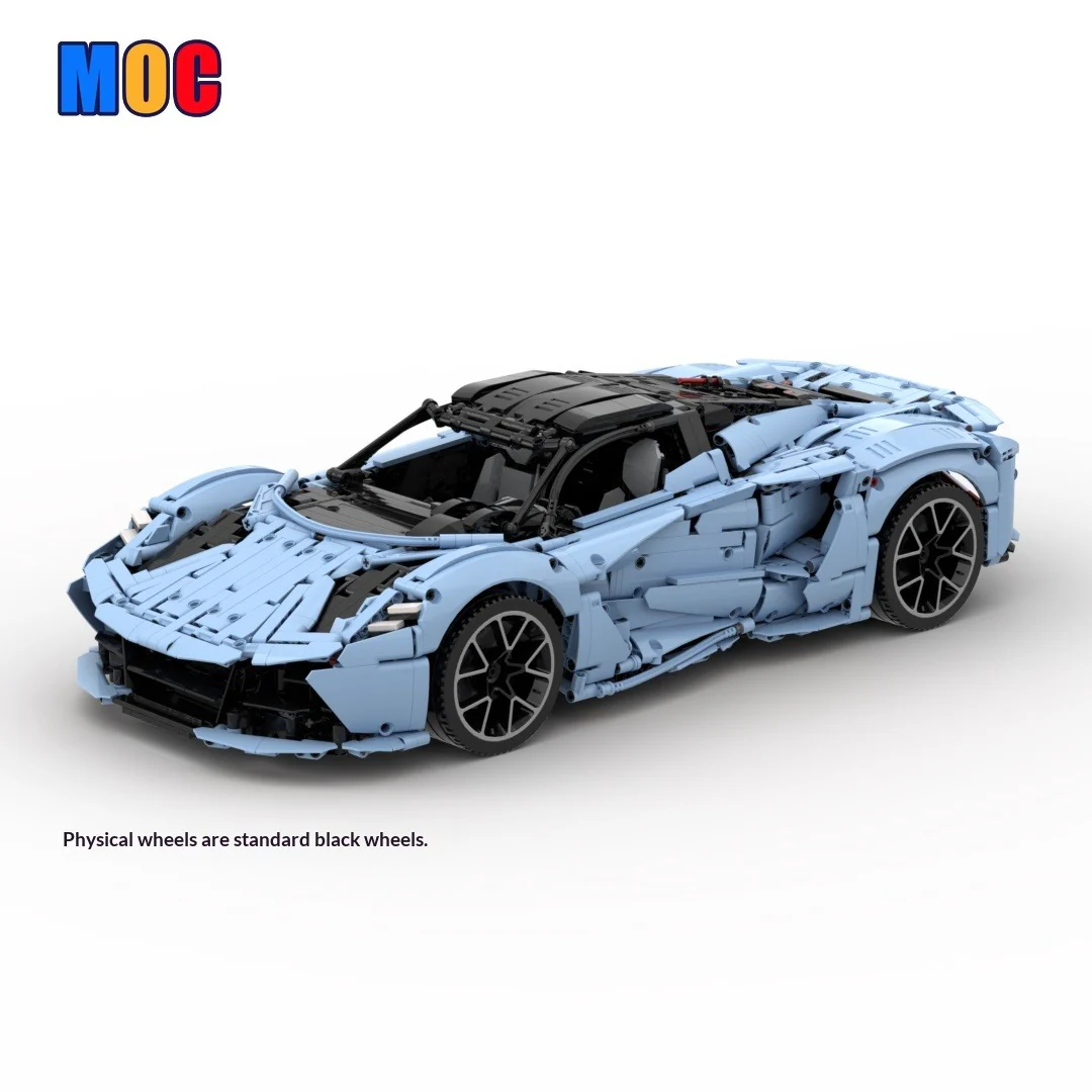 3715pcs MOC-204960 Supercar Lotus Evija (1:8 RC) - Image 6