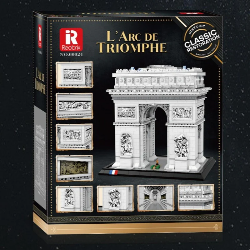 3718 pcs Reobrix 66024 L'Arc de Triomphe - Image 11