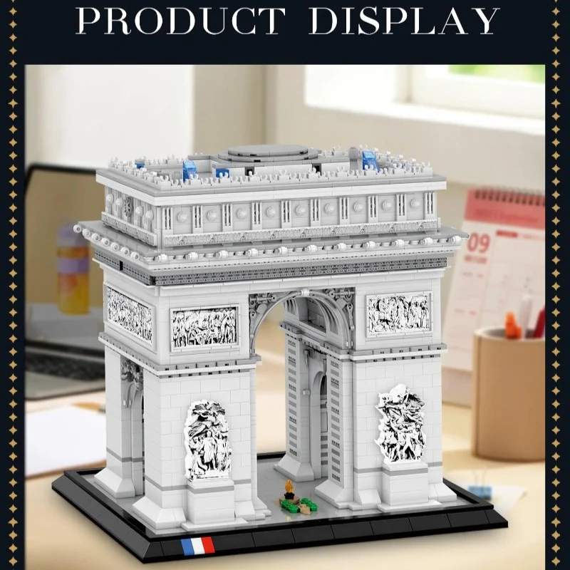 3718 pcs Reobrix 66024 L'Arc de Triomphe - Image 5