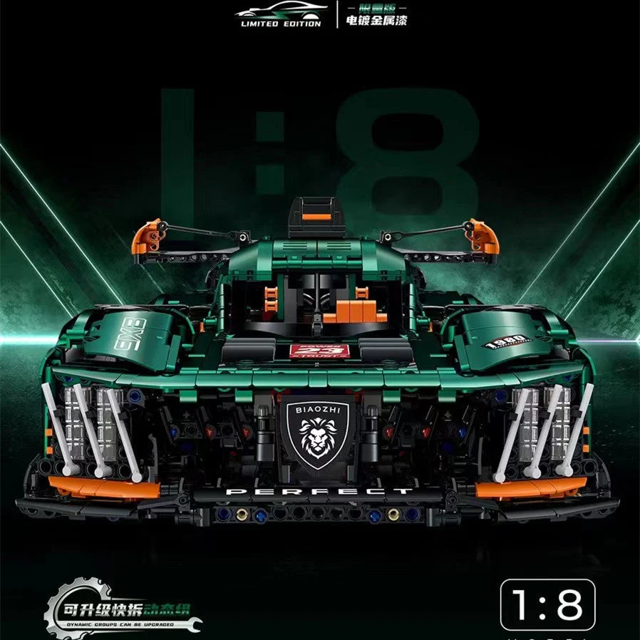 3746pcs GULY 10616 PEUGEOT 9X8 24H Le Mans Hybrid Hypercar - Image 11