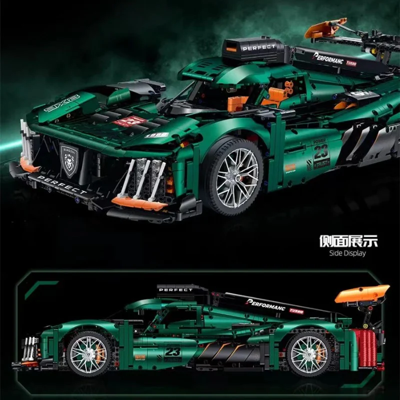 3746pcs GULY 10616 PEUGEOT 9X8 24H Le Mans Hybrid Hypercar - Image 3