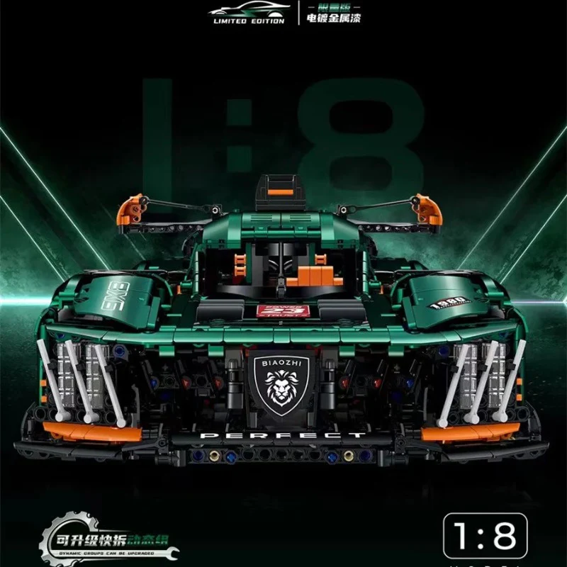 3746pcs GULY 10616 PEUGEOT 9X8 24H Le Mans Hybrid Hypercar - Image 9