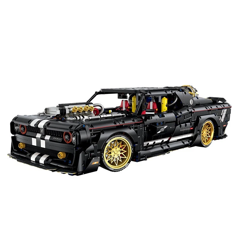 3751 pcs GULY 10637 Dodge Challenger supercar 1:8 - Image 7