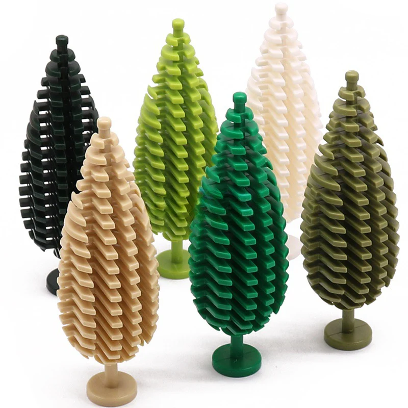 3778 Street View Urban Green Forest Pine Cypress Spruce 5pcs - Image 2