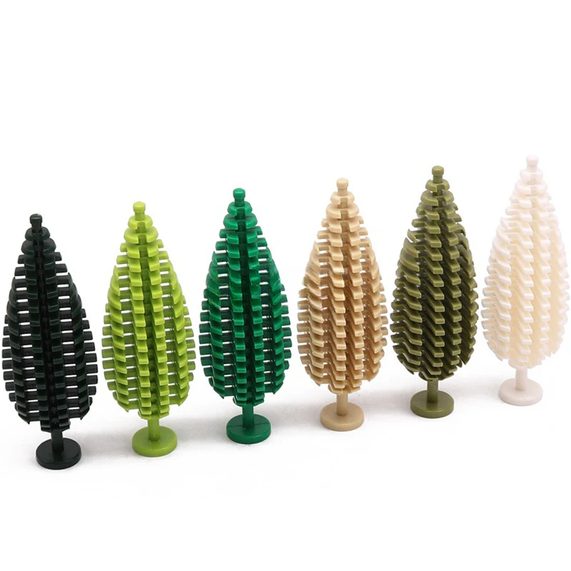 3778 Street View Urban Green Forest Pine Cypress Spruce 5pcs - Image 3
