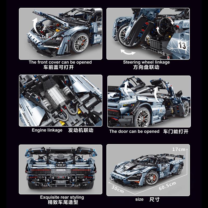 3780PCS T5013 McLarens Senna Super Hypercar Racing Car - Image 5