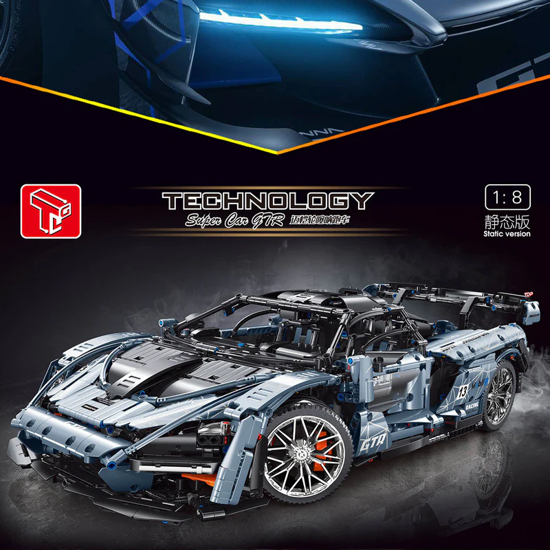3780PCS T5013 McLarens Senna Super Hypercar Racing Car - Image 8
