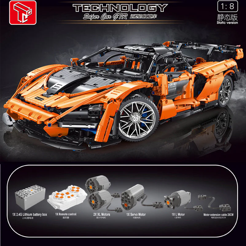 3780PCS T5013 McLarens Senna Super Hypercar Racing Car - Image 9