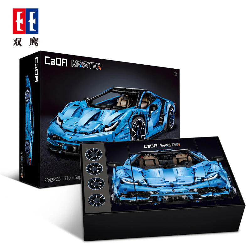 3789pcs C61041 CADA Lamborghinis 100 year Centenario 1:8 - Image 14