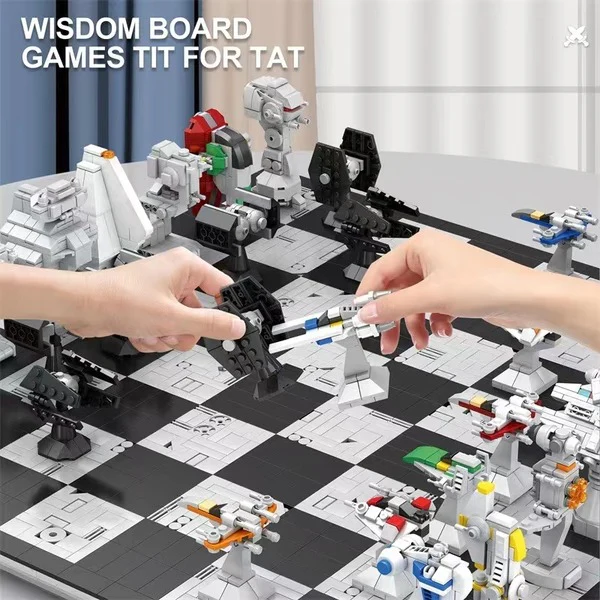 3800 Pcs JuHang 671 Star Wars Spaceship Theme International Chess - Image 3