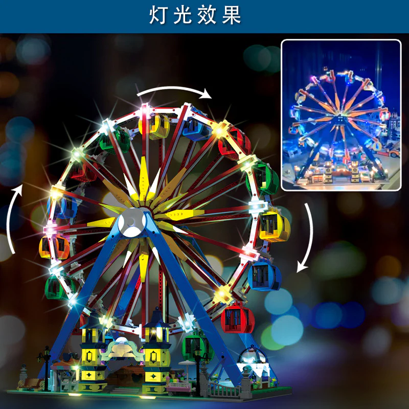 3836PCS MOULDKING 11006 Ferris Wheel with motor - Image 3