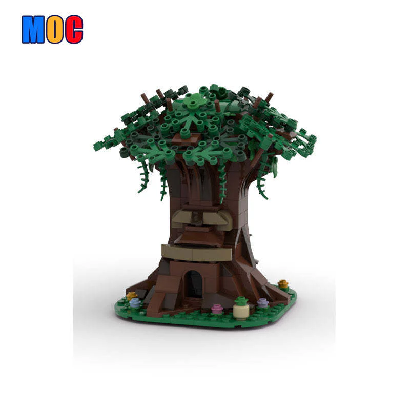 384PCS MOC-44297 The Legend of Zelda: Ocarina of Time Kokiri's Sword and Daitoku Tree - Image 4