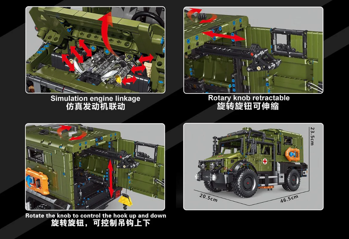 3850PCS T4023 Unimog Rescue Vehicle - Image 7