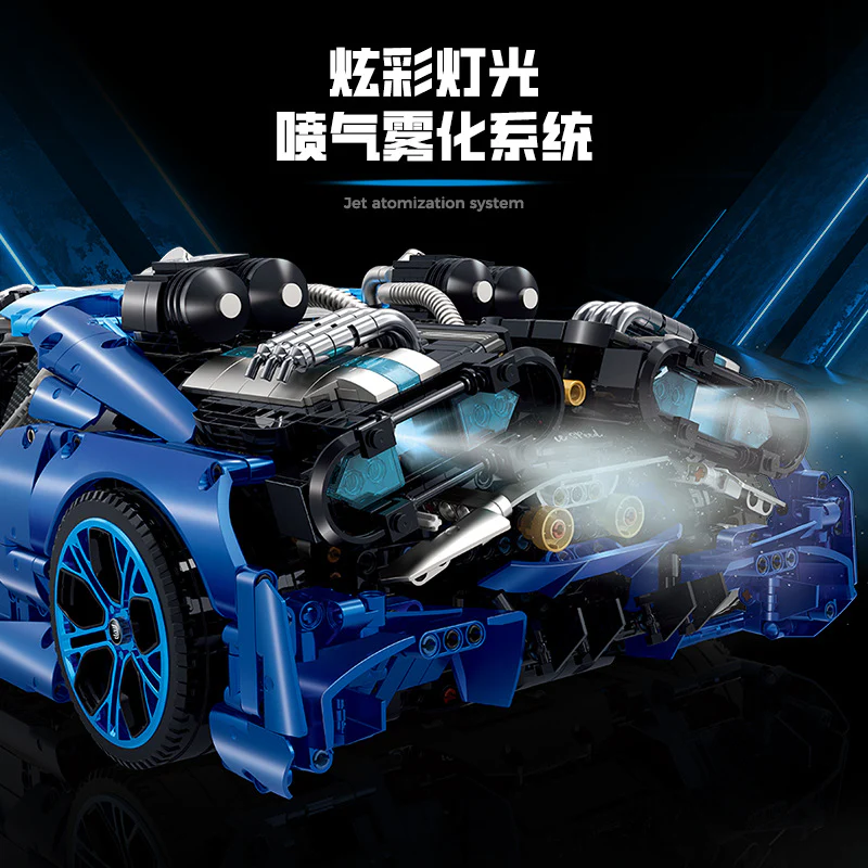 3868pcs GULY 10613 Bugatti supercar 1:8 - Image 3
