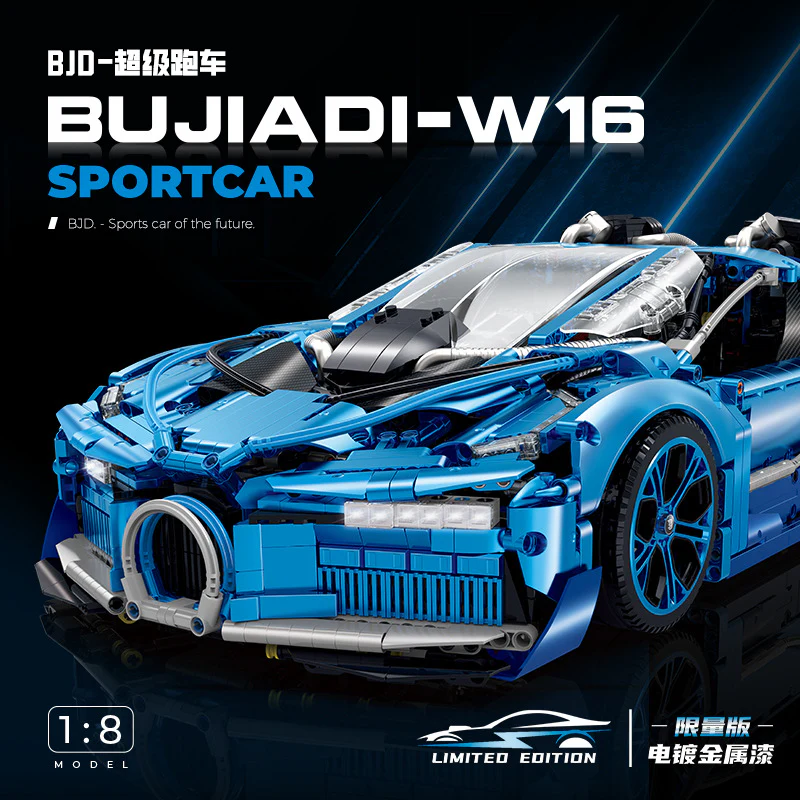 3868pcs GULY 10613 Bugatti supercar 1:8 - Image 5