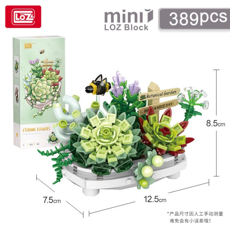 389PCS+LOZ 1660 1661 Potted Series (mini bricks) MINI Bricks - Image 6