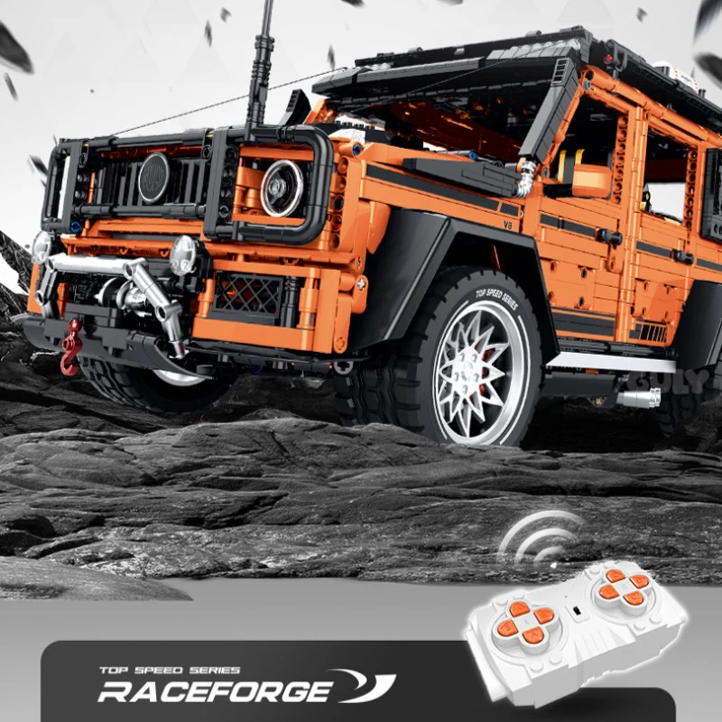 3914 pcs GULY 10642 Mercedes Benz G63 1:8 - Image 8